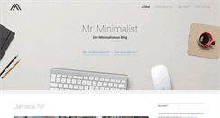 Desktop Screenshot of mrminimalist.com