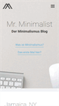 Mobile Screenshot of mrminimalist.com