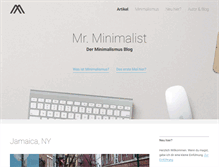 Tablet Screenshot of mrminimalist.com